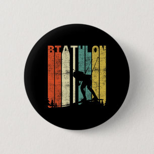 Vintage Biathlon Retro Biathlet 1 Button