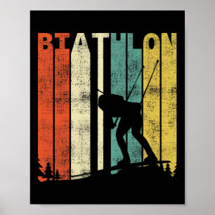 Vintage Biathlon Retro Biathlet 1 Poster
