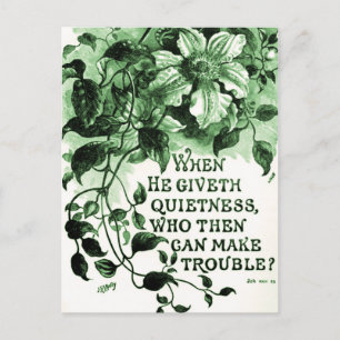 Vintage Bibelversion Postkarte