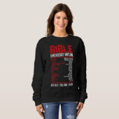Vintage Bible Emergency Numbers  Hotline Verses Sweatshirt (Vorne ganz)