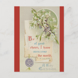 Vintage Bible Verse Be of Good Cheer Easter Postkarte