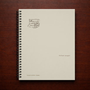 Vintage-Bibliothek Dark Academia-Buchpaket Notizblock