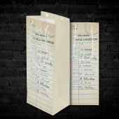 Vintage Bibliothek Geschenktüte Für Weinflaschen