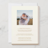 Vintage Bibliothek Hochzeitsempfang Einladung (Rückseite)