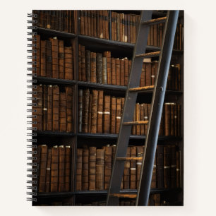 Vintage-Bibliothek Lesebuch für Buchliebhaber Notizblock