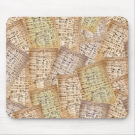 Vintage Bibliothek Mousepad