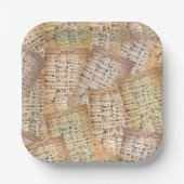 Vintage Bibliothek Pappteller (Vorderseite)