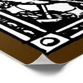 Vintage Bibliothek Poster (Ecke)