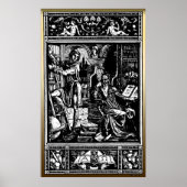 Vintage Bibliothek Poster (Vorne)