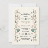 Vintage Bibliothek Probe einladen Einladung (Vorderseite)