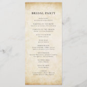 Vintage Bibliothek Storybook Programm (Rückseite)