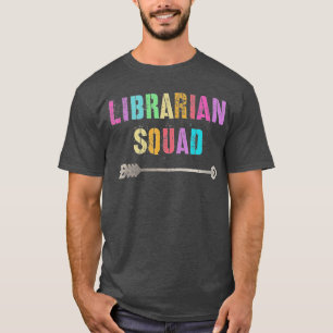 Vintage BIBLIOTHEKAR TEAM Zurück zur Schule Lehrer T-Shirt