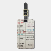 Vintage Bibliotheks-Abgabefrist-Karten Gepäckanhänger (Vorderseite vertikal)