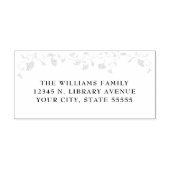 Vintage Bibliotheksbuchabdeckung Hochzeitsszeitsze Permastempel (Design)