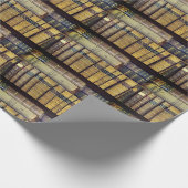 Vintage Bibliotheksbücher Geschenkpapier (Ecke)