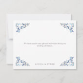 Vintage Bibliotheksbücherei Märchenmesse Dankeskarte (Rückseite)