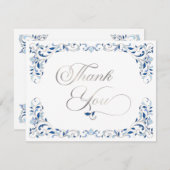 Vintage Bibliotheksbücherei Märchenmesse Dankeskarte (Vorne/Hinten)