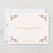 Vintage Bibliotheksbücherei Märchenmesse Dankeskarte (Rückseite)