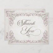 Vintage Bibliotheksbücherei Märchenmesse Dankeskarte (Vorne/Hinten)