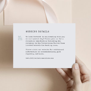 Vintage Bibliothekskarte für Hochzeiten Begleitkarte