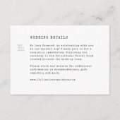 Vintage Bibliothekskarte für Hochzeiten Begleitkarte (Vorderseite)