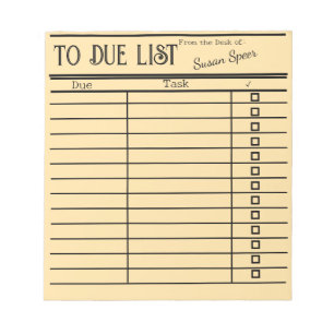 "Vintage-Bibliothekskarten-Notizen-personalisiert Notizblock