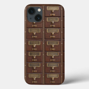 Vintage Bibliothekskartenkataloge Case-Mate iPhone Hülle