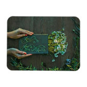 Vintage Bibliothekskunst Magnet (Horizontal)