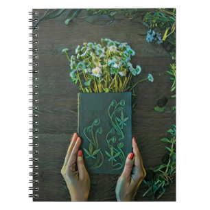 Vintage Bibliothekskunst Notizblock