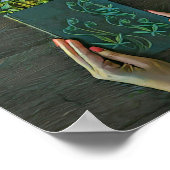 Vintage Bibliothekskunst Poster (Ecke)