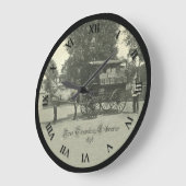 Vintage Bibliotheksuhr Große Wanduhr (Winkel)