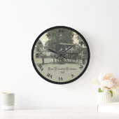 Vintage Bibliotheksuhr Große Wanduhr (Zuhause)