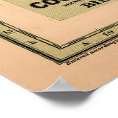 Vintage biblische Landkarte (1844) Poster (Ecke)