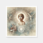 Vintage biblische Prophezeiung Jesu Dekoupage Serviette (Vorderseite)