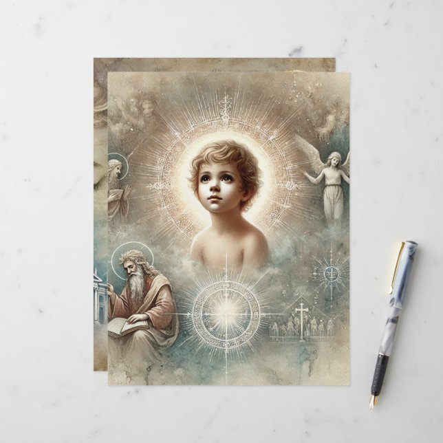 Vintage biblische Prophezeiung Jesuskritikbücher (Vorderseite/Rückseite Beispiel)