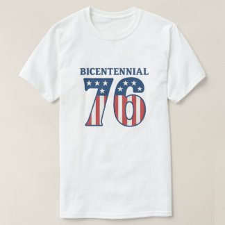 Vintage-Bicentennial 1776 Amerikanische Flagge 76 T-Shirt