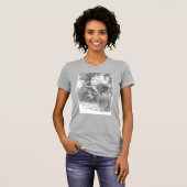 Vintage Bicycle and Roses Sketch T-Shirt (Vorne ganz)