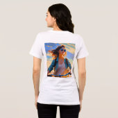 Vintage Bicycle Bliss Tri-Blend Shirt (Rückseite voll)