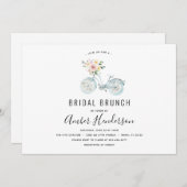 Vintage Bicycle Bridal Brunch Dusche Einladung (Vorne/Hinten)