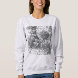 Vintage Bicycle Garden Sketch Sweatshirt