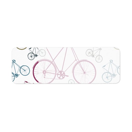 Vintage Bicycle Pattern Ohrs for Cyclists (Vorne)