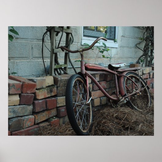 Vintage Bicycle Poster (Vorne)