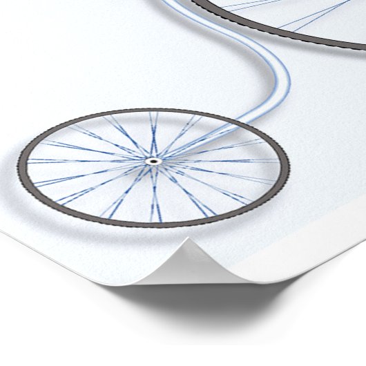 Vintage Bicycle Poster (Ecke)