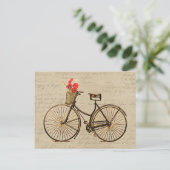 Vintage Bicycle Postkarte (Stehend Vorderseite)