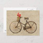 Vintage Bicycle Postkarte (Vorne/Hinten)