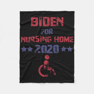 Vintage Biden Für Pflegeheim Anti Biden Pro Trum Fleecedecke