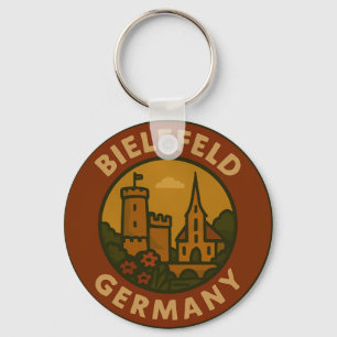 Vintage Bielefeld Deutschland Kunst Schlüsselanhänger