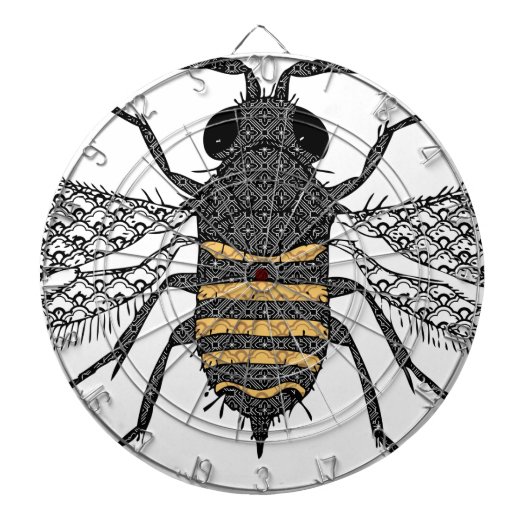 Vintage Biene Dartscheibe (vorne)