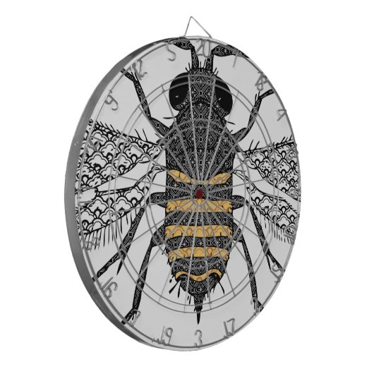 Vintage Biene Dartscheibe (Vorderseite Links)