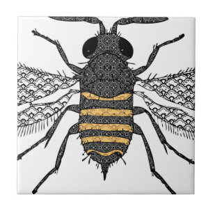 Vintage Biene Fliese